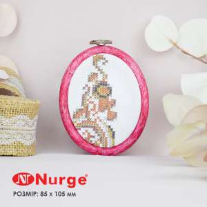 Пяльцы Nurge овальные каучуковые с подвесом 230-6 (85х105 мм.)